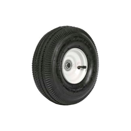Martin Wheel Martin Wheel 410/350-4 10" Sawtooth Tread Pneumatic Wheel Assembly 354DC4SW242IP 354DC4SW242IP